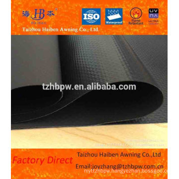 Waterproof 100% Polyester Heavy duty Black Vinyl Tarps